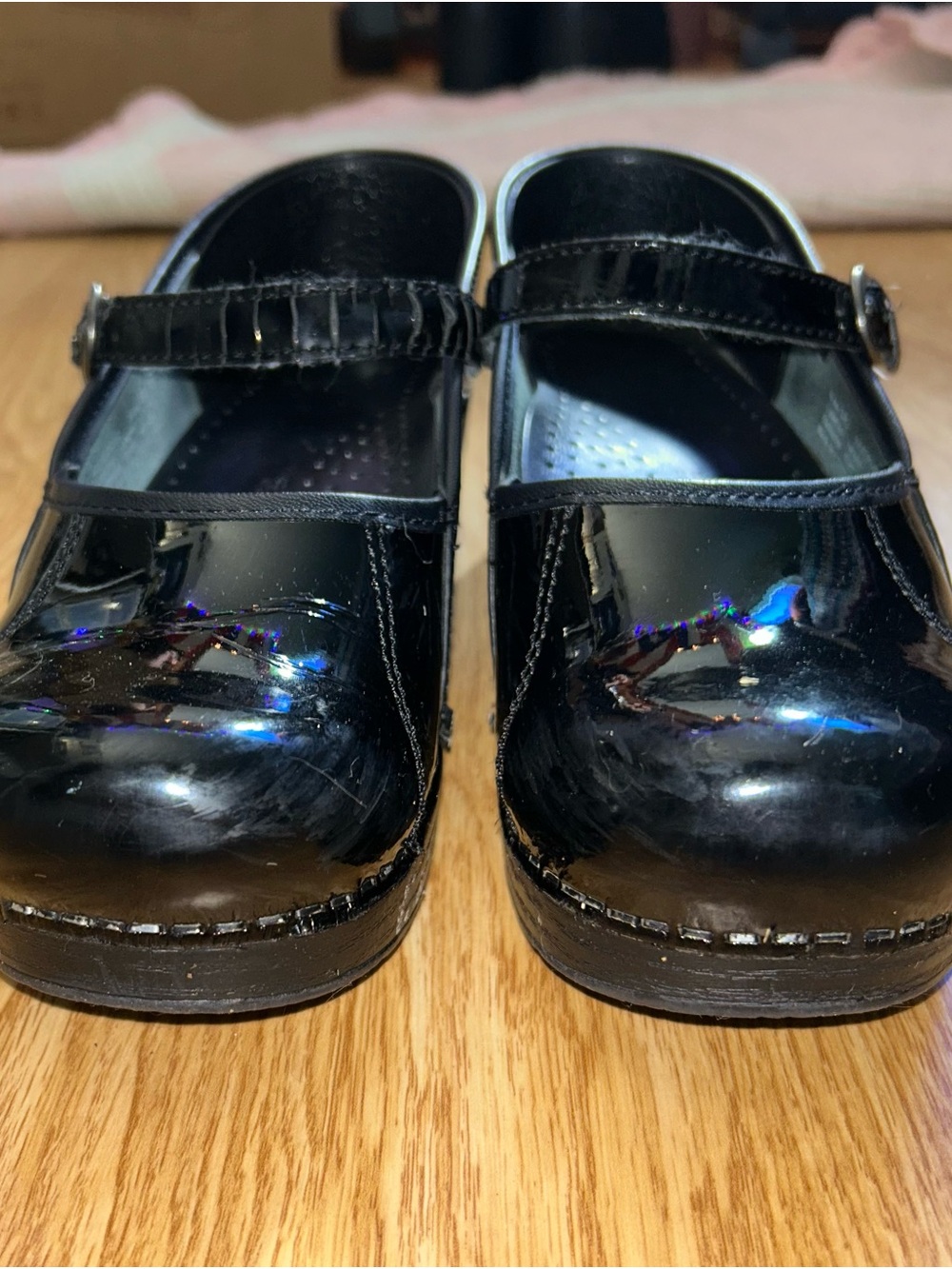 Vintage Black Patent Leather Dansko Marcelle Mary Jane Clog